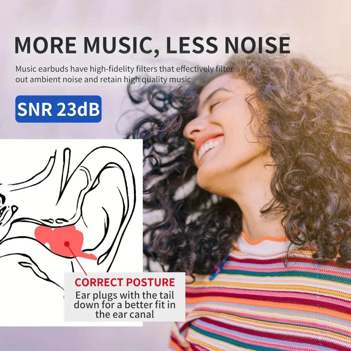 Reusable Hypoallergenic Silicone Noise Reduction Earplugs - Sleep Galleria