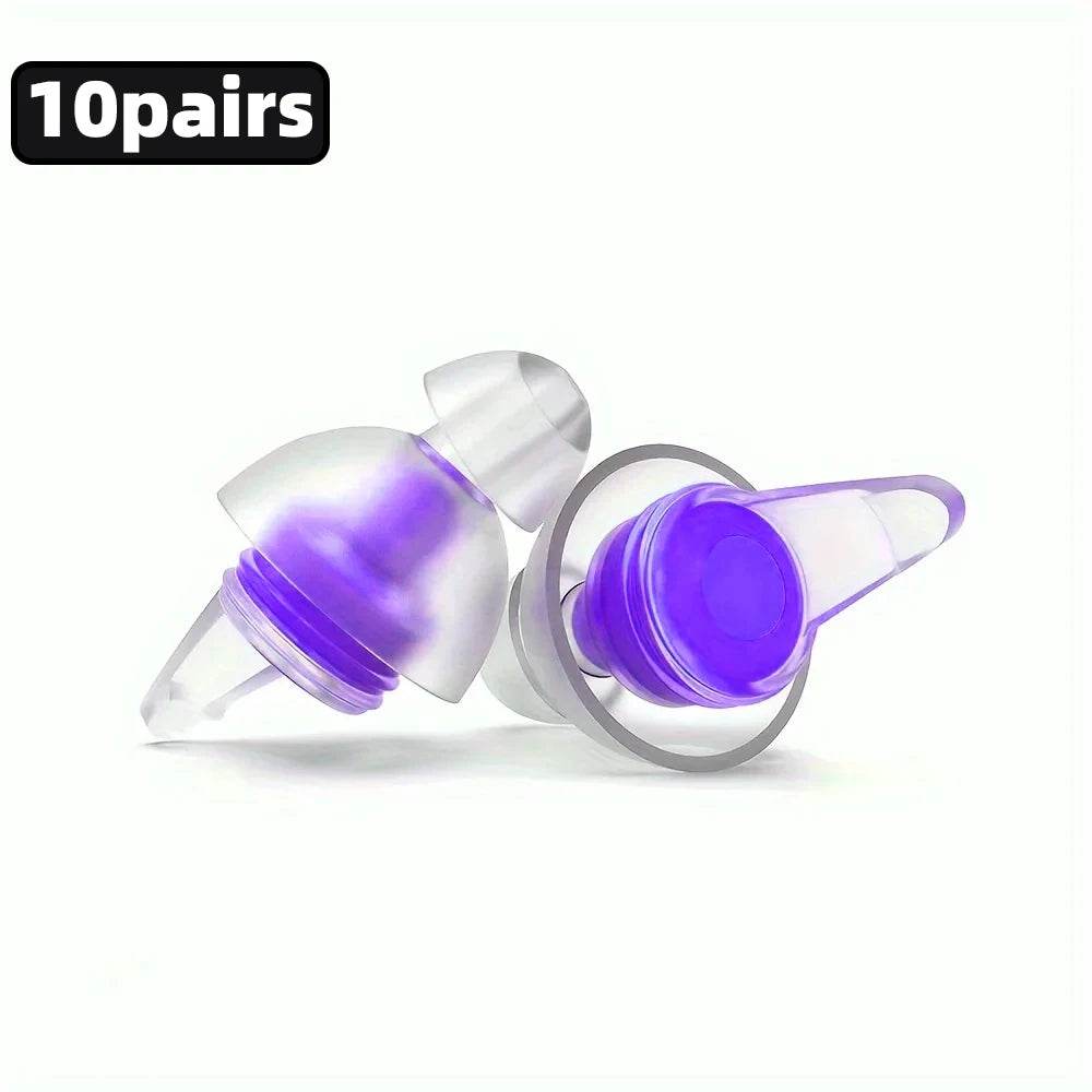 Reusable Hypoallergenic Silicone Noise Reduction Earplugs - Sleep Galleria