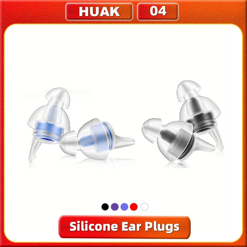 Reusable Hypoallergenic Silicone Noise Reduction Earplugs - Sleep Galleria