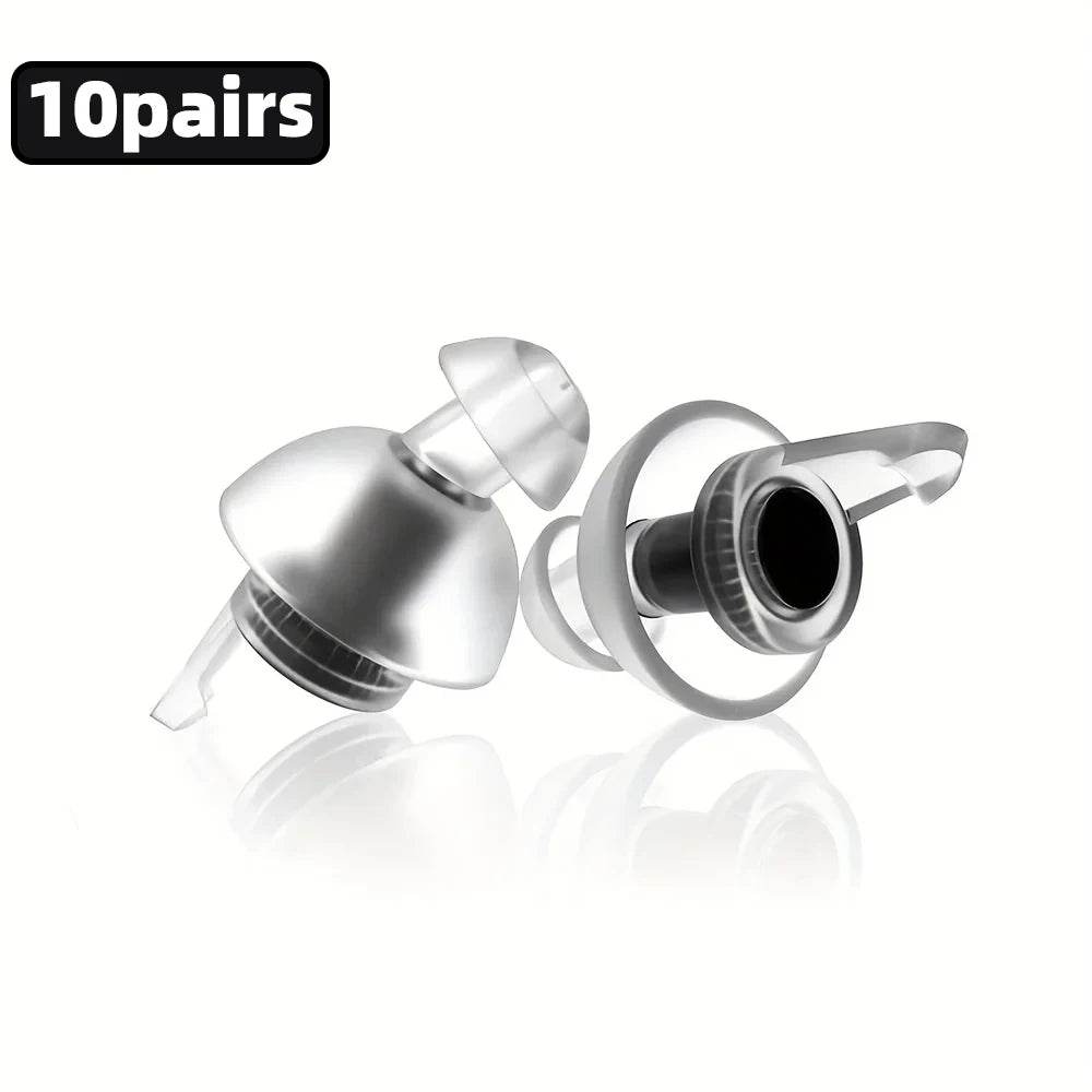 Reusable Hypoallergenic Silicone Noise Reduction Earplugs - Sleep Galleria