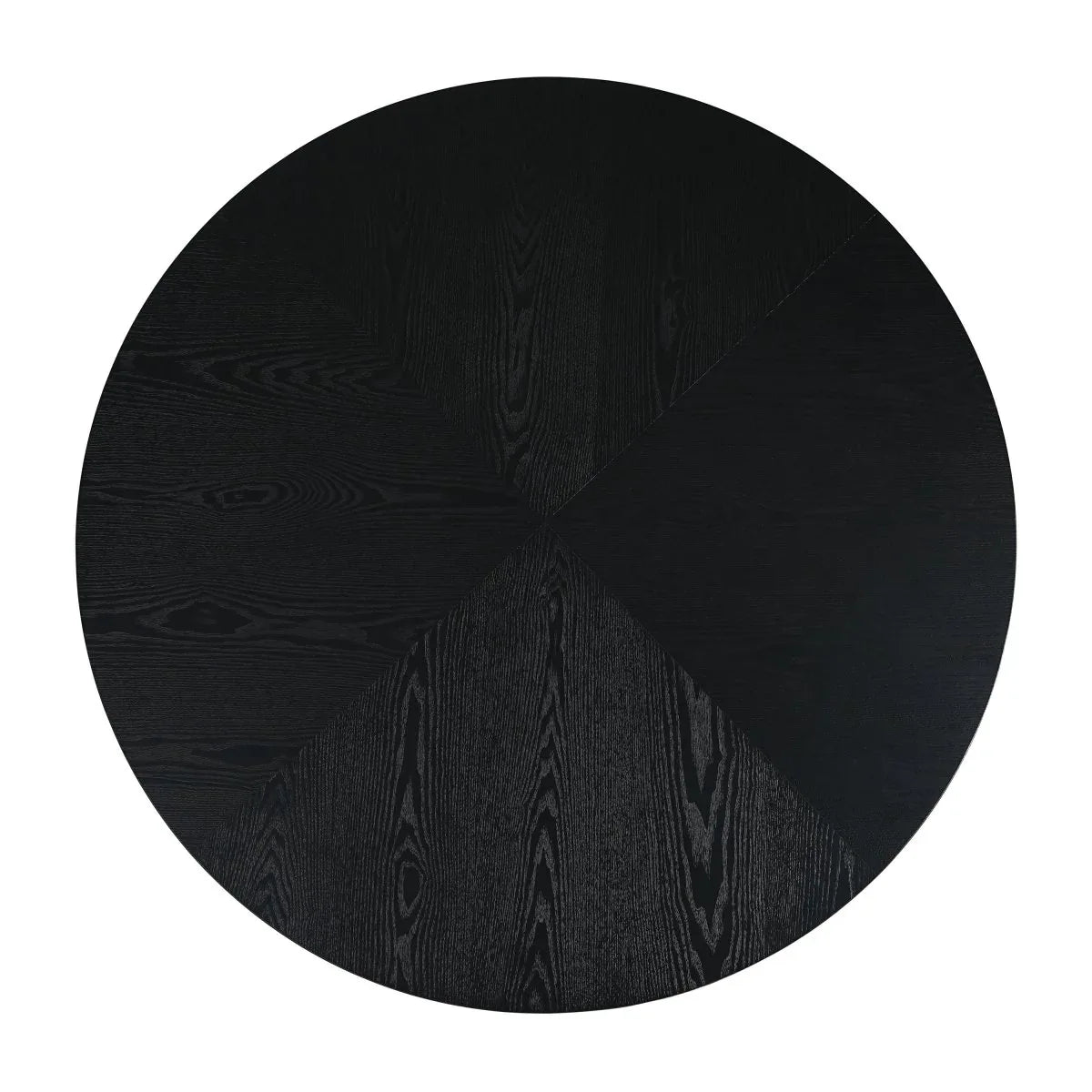 Round Espresso Pedestal Dining Table Seats Four - Omega Lifestyles