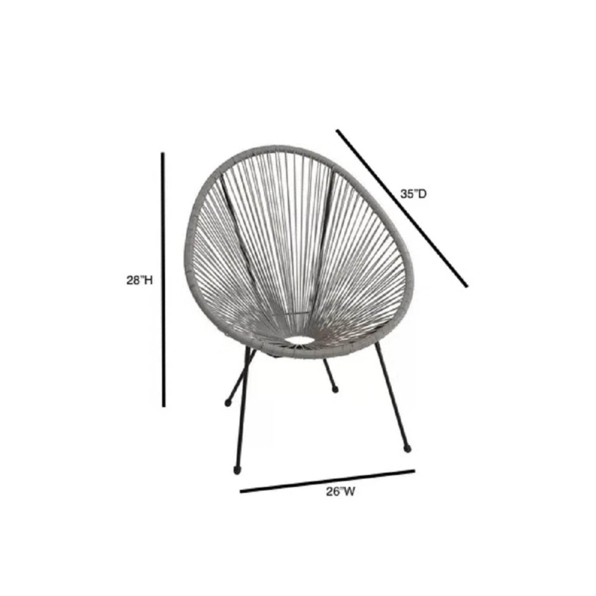 Set of 2 Mid - Century Modern Outdoor Aluminum Lounge Chairs - Veluna - Omega Lifestyles