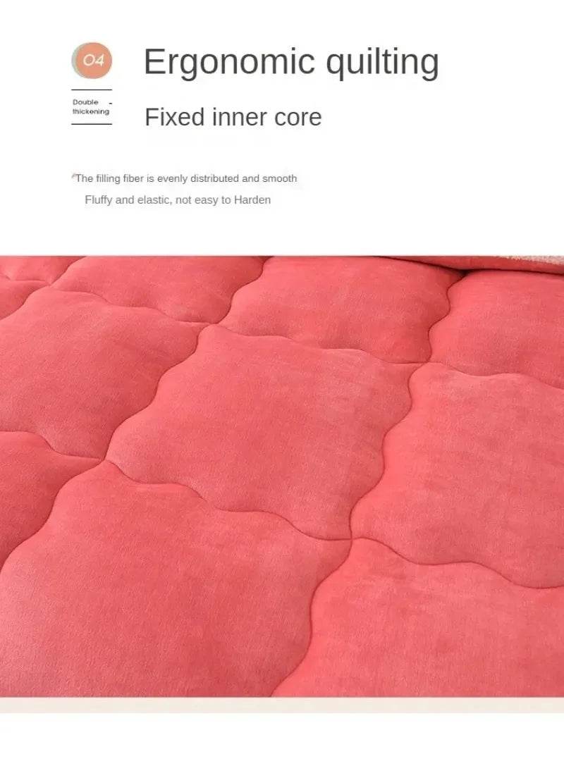 Soft Lamb Velvet Warm Winter Quilt Blanket - Sleep Galleria