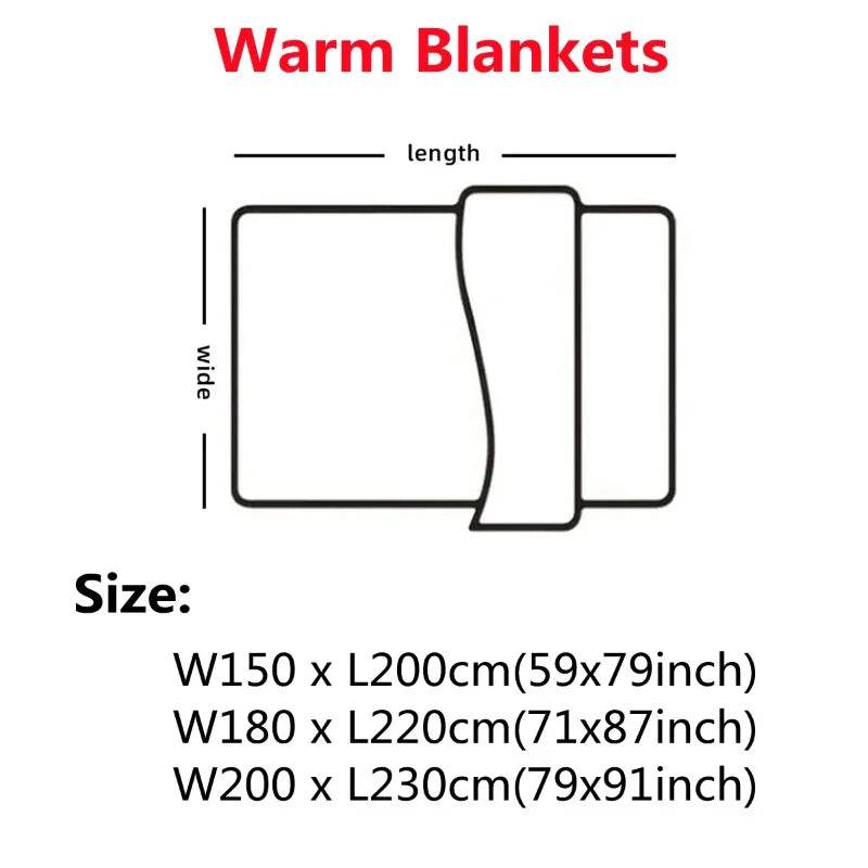 Soft Lamb Velvet Warm Winter Quilt Blanket - Sleep Galleria