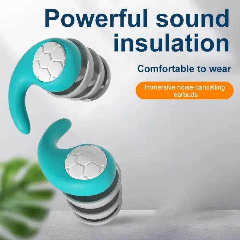 Soft Nano Silica Gel Noise Reduction Earplugs - Sleep Galleria