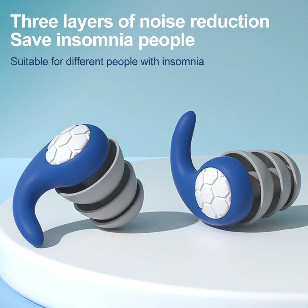 Soft Nano Silica Gel Noise Reduction Earplugs - Sleep Galleria