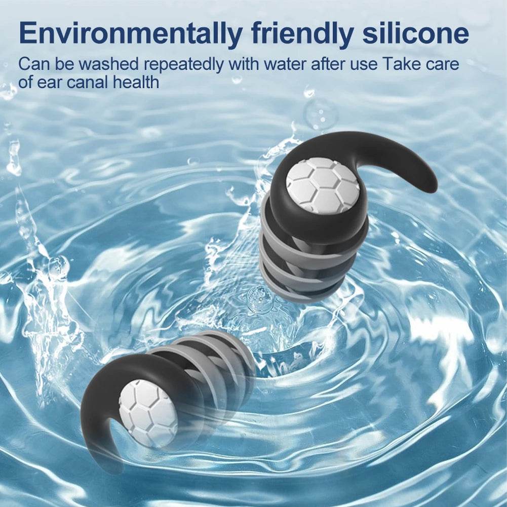 Soft Nano Silica Gel Noise Reduction Earplugs - Sleep Galleria
