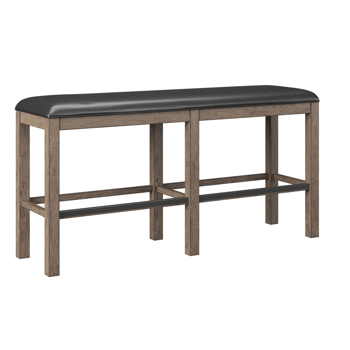 Solid Wood Brown 60 - Inch Bar Height Bench - Veluna - Omega Lifestyles