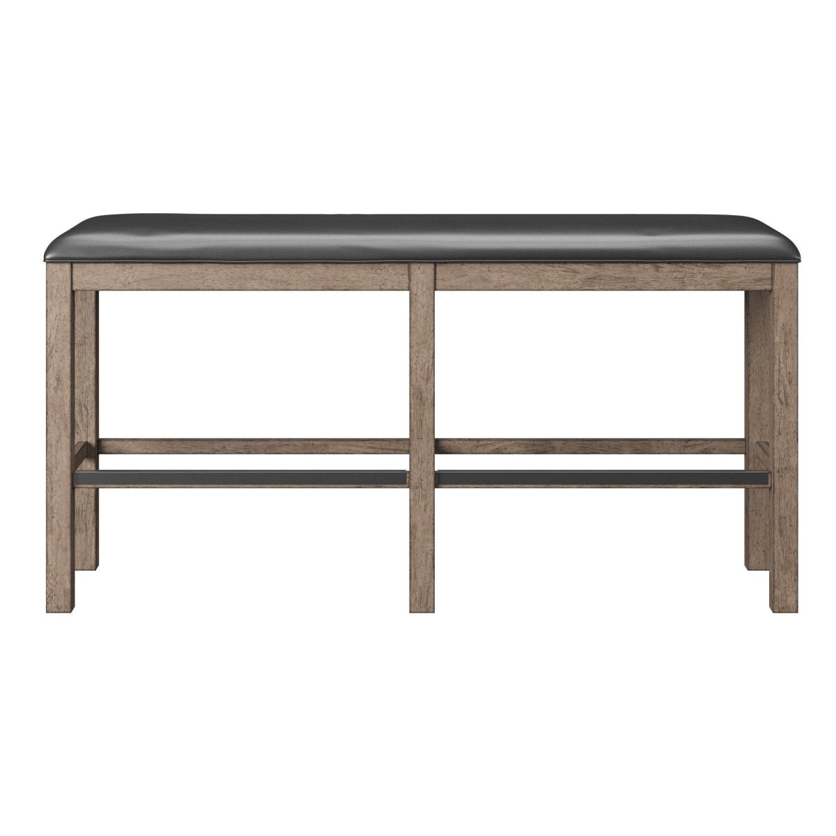 Solid Wood Brown 60 - Inch Bar Height Bench - Veluna - Omega Lifestyles