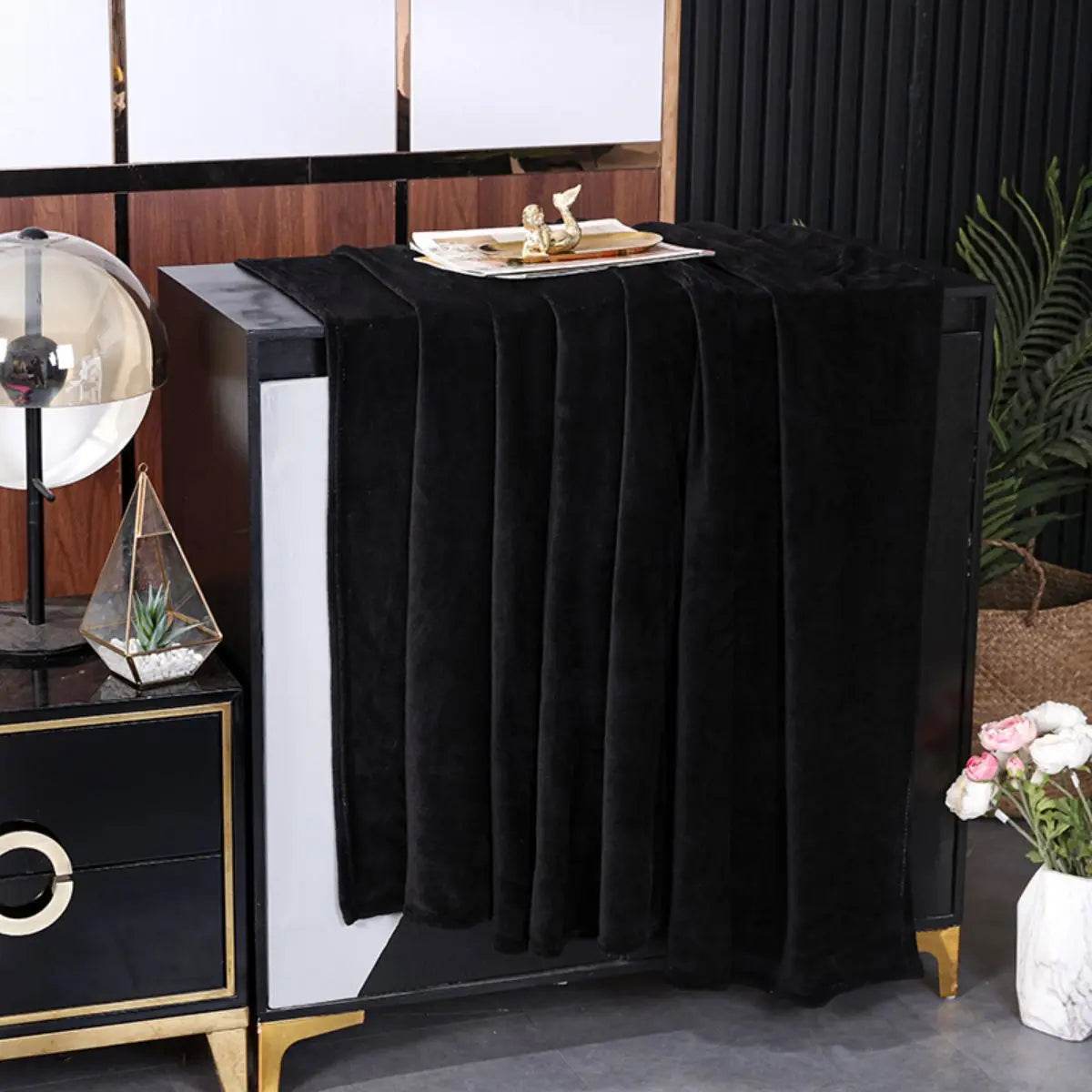 Thickened Fleece Solid Color All-Season Blanket - Sleep Galleria