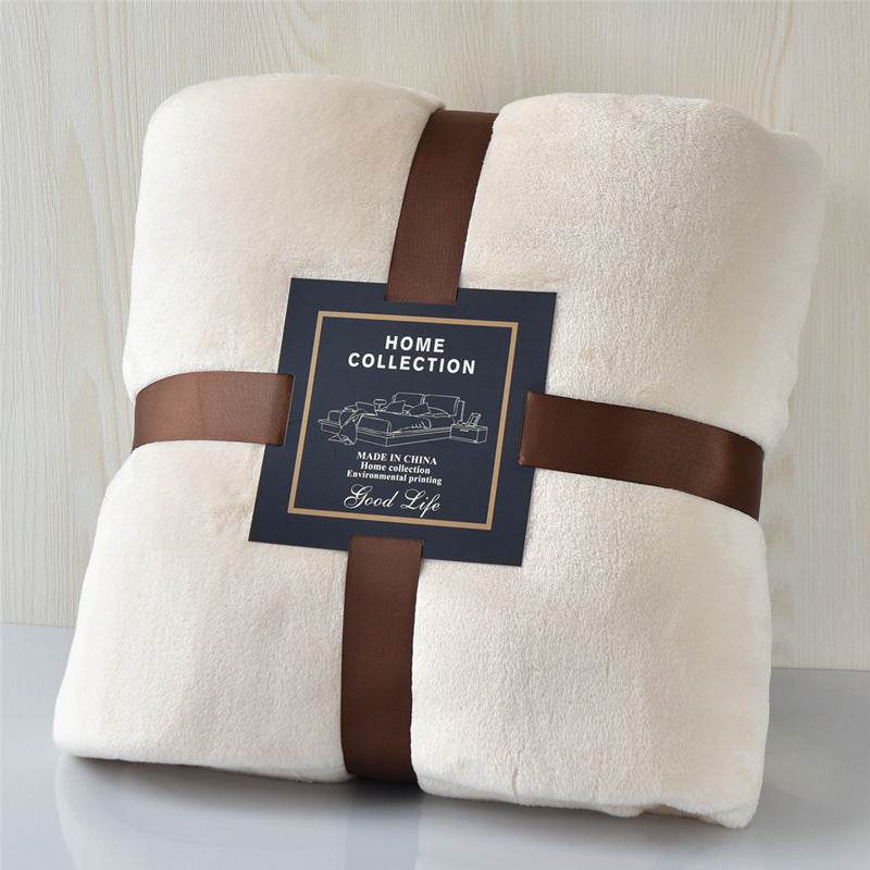 Thickened Polyester Fiber Flannel Travel Blanket - Sleep Galleria