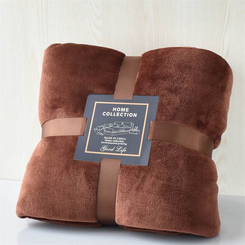 Thickened Polyester Fiber Flannel Travel Blanket - Sleep Galleria