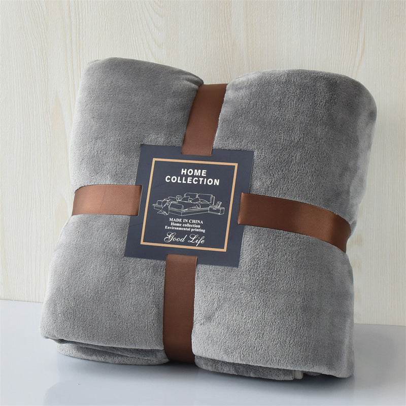 Thickened Polyester Fiber Flannel Travel Blanket - Sleep Galleria