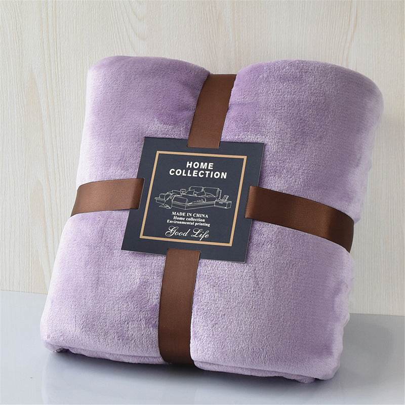 Thickened Polyester Fiber Flannel Travel Blanket - Sleep Galleria