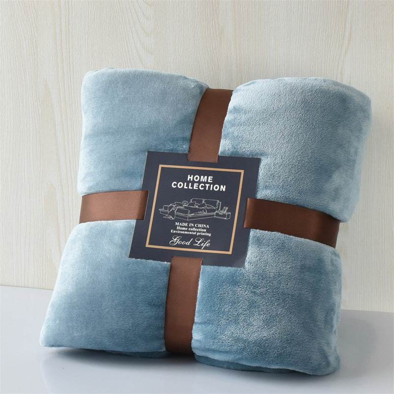 Thickened Polyester Fiber Flannel Travel Blanket - Sleep Galleria