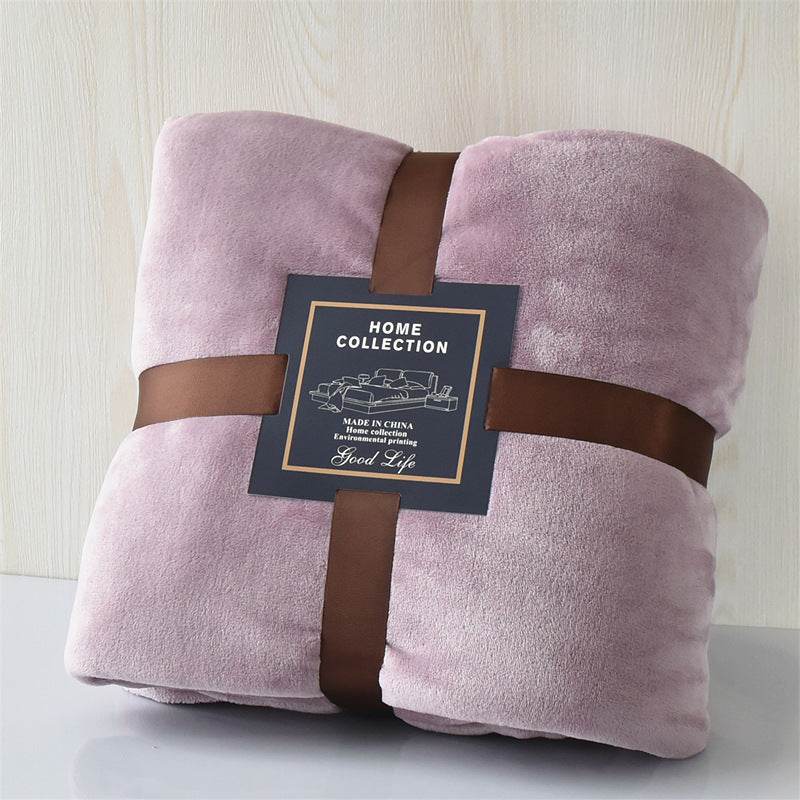 Thickened Polyester Fiber Flannel Travel Blanket - Sleep Galleria