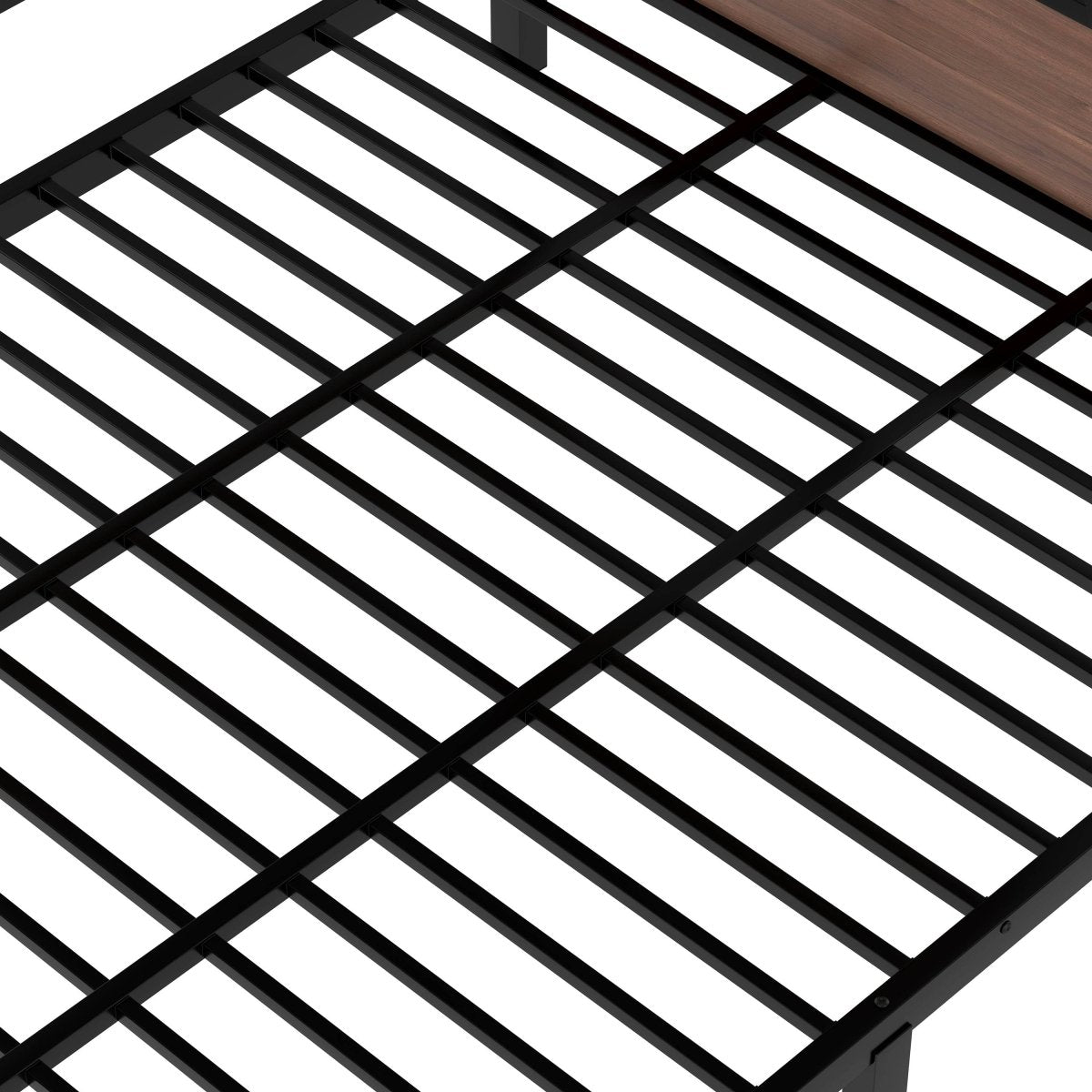 Twin XL Over Queen Metal Bunk Bed With Storage Shelves - Veluna - Omega Lifestyles