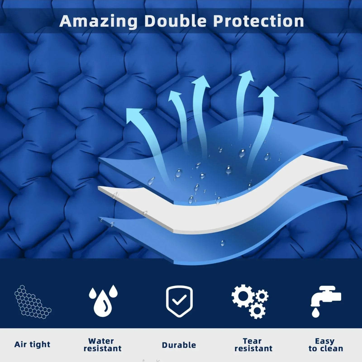 Ultralight Inflatable Camping Sleeping Pad with Pillow - Sleep Galleria