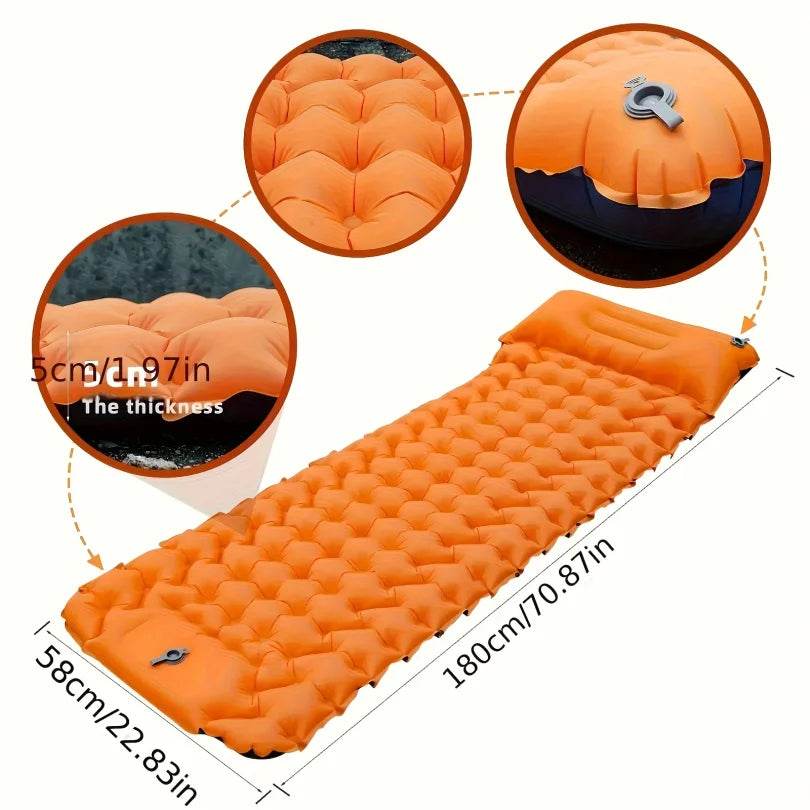 Ultralight Inflatable Camping Sleeping Pad with Pillow - Sleep Galleria