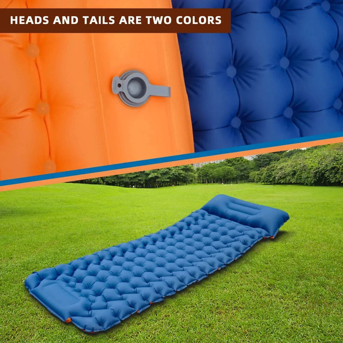 Ultralight Inflatable Camping Sleeping Pad with Pillow - Sleep Galleria
