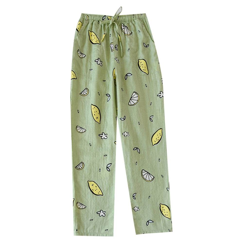 Women’s Cotton Printed Loose Pajama Sleep Bottoms - Sleep Galleria