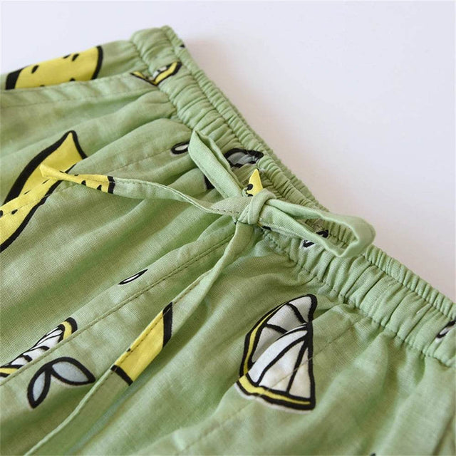 Women’s Cotton Printed Loose Pajama Sleep Bottoms - Omega Lifestyles