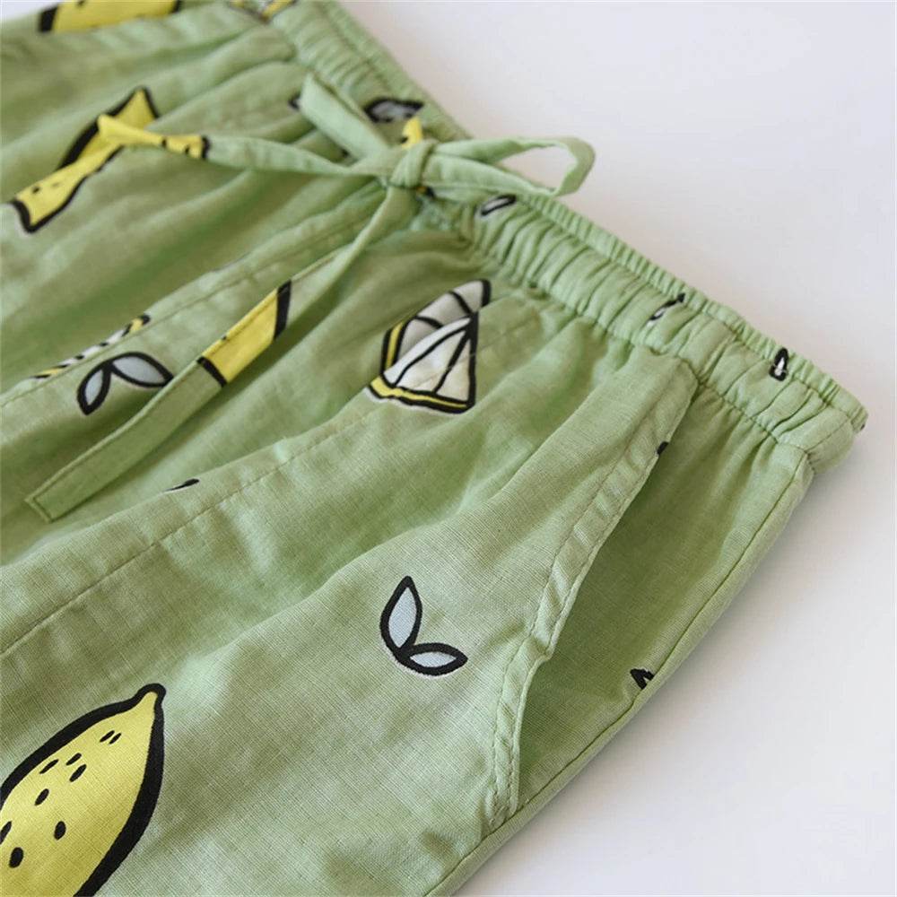 Women’s Cotton Printed Loose Pajama Sleep Bottoms - Sleep Galleria