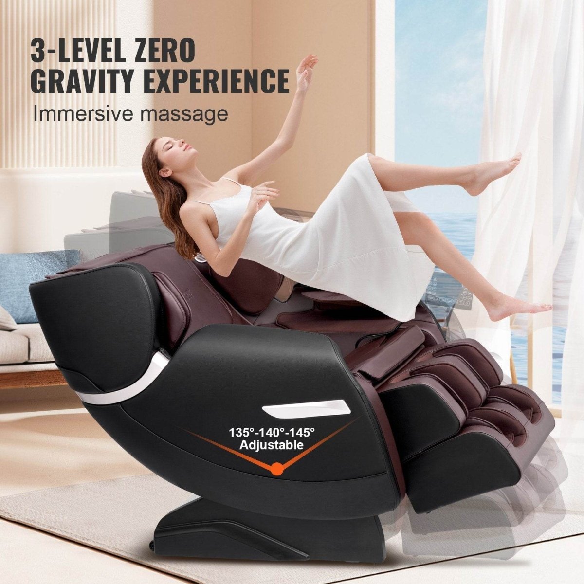 Full Body Zero Gravity Recliner with 3D Shiatsu - Sleep Galleria