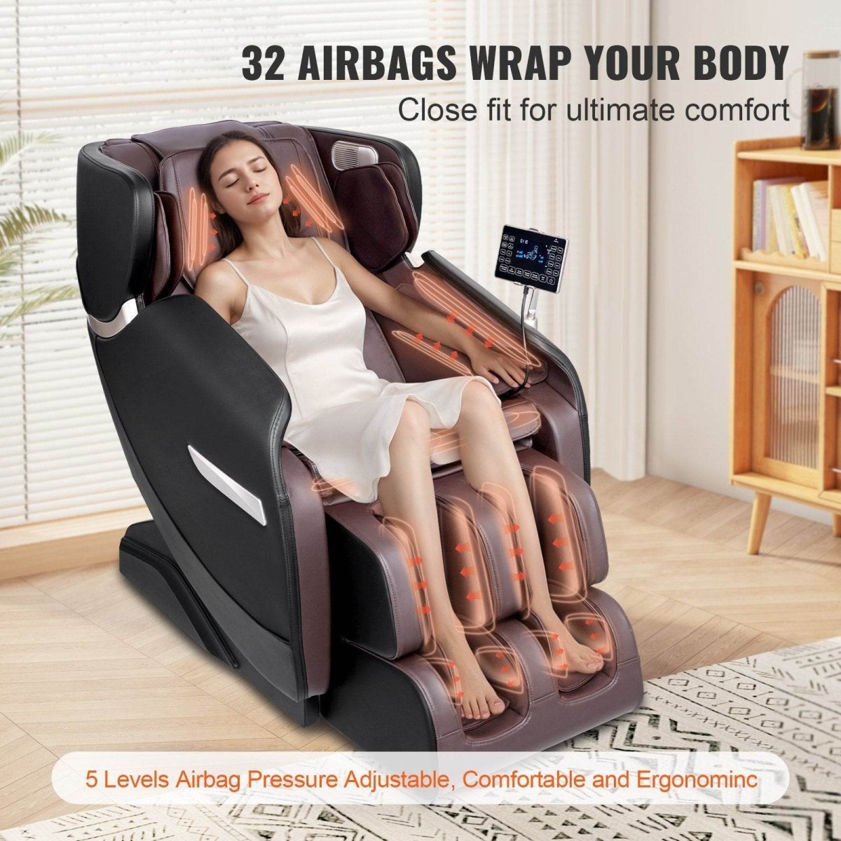 Full Body Zero Gravity Recliner with 3D Shiatsu - Sleep Galleria