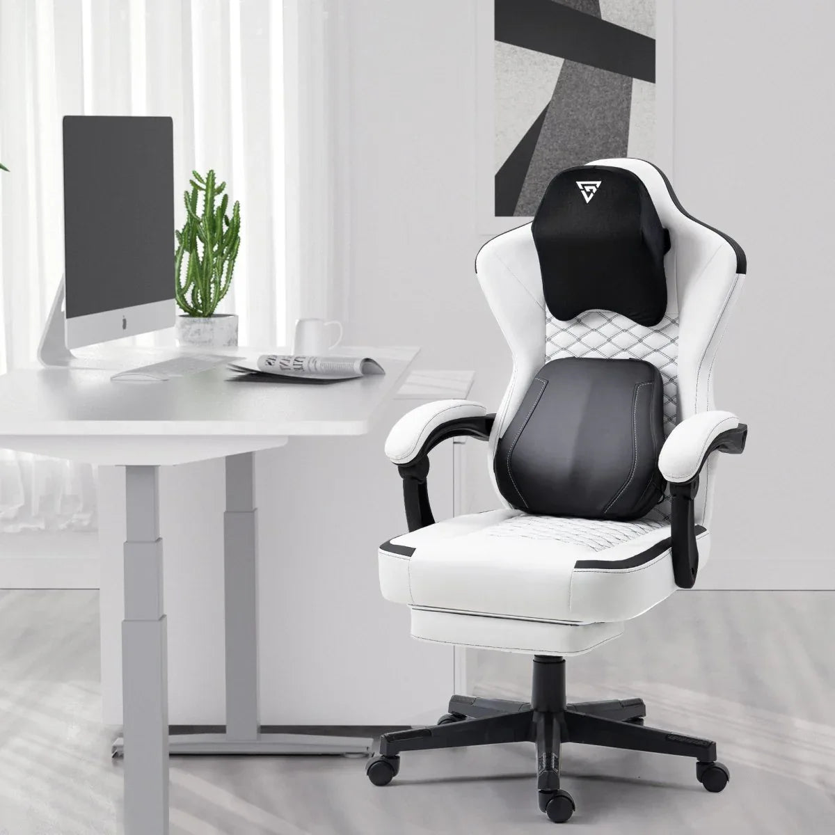 Ergonomic Heated Massage Lumbar Support Gaming Chair - Omega Lifestyles