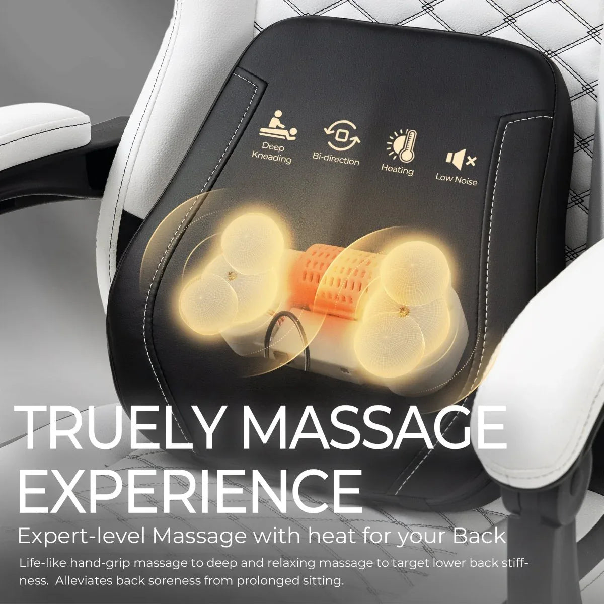 Ergonomic Heated Massage Lumbar Support Gaming Chair - Omega Lifestyles