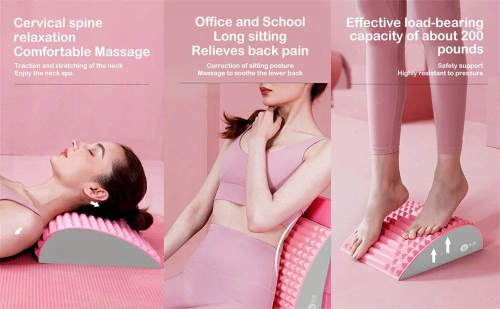 Lumbar Support Back Stretcher Massage Device - Sleep Galleria