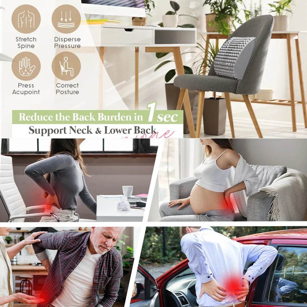 Lumbar Support Back Stretcher Massage Device - Sleep Galleria