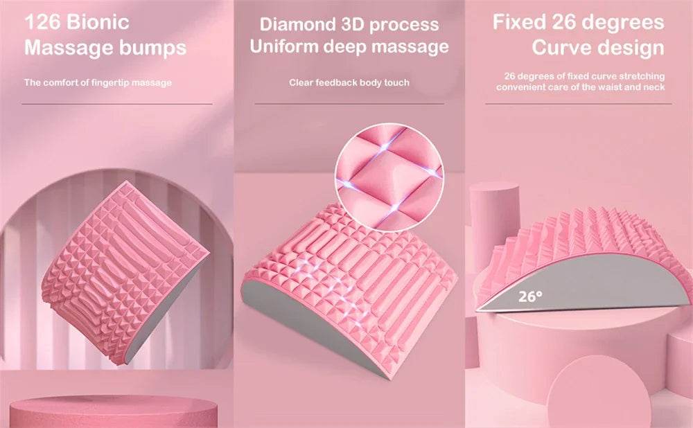 Lumbar Support Back Stretcher Massage Device - Sleep Galleria