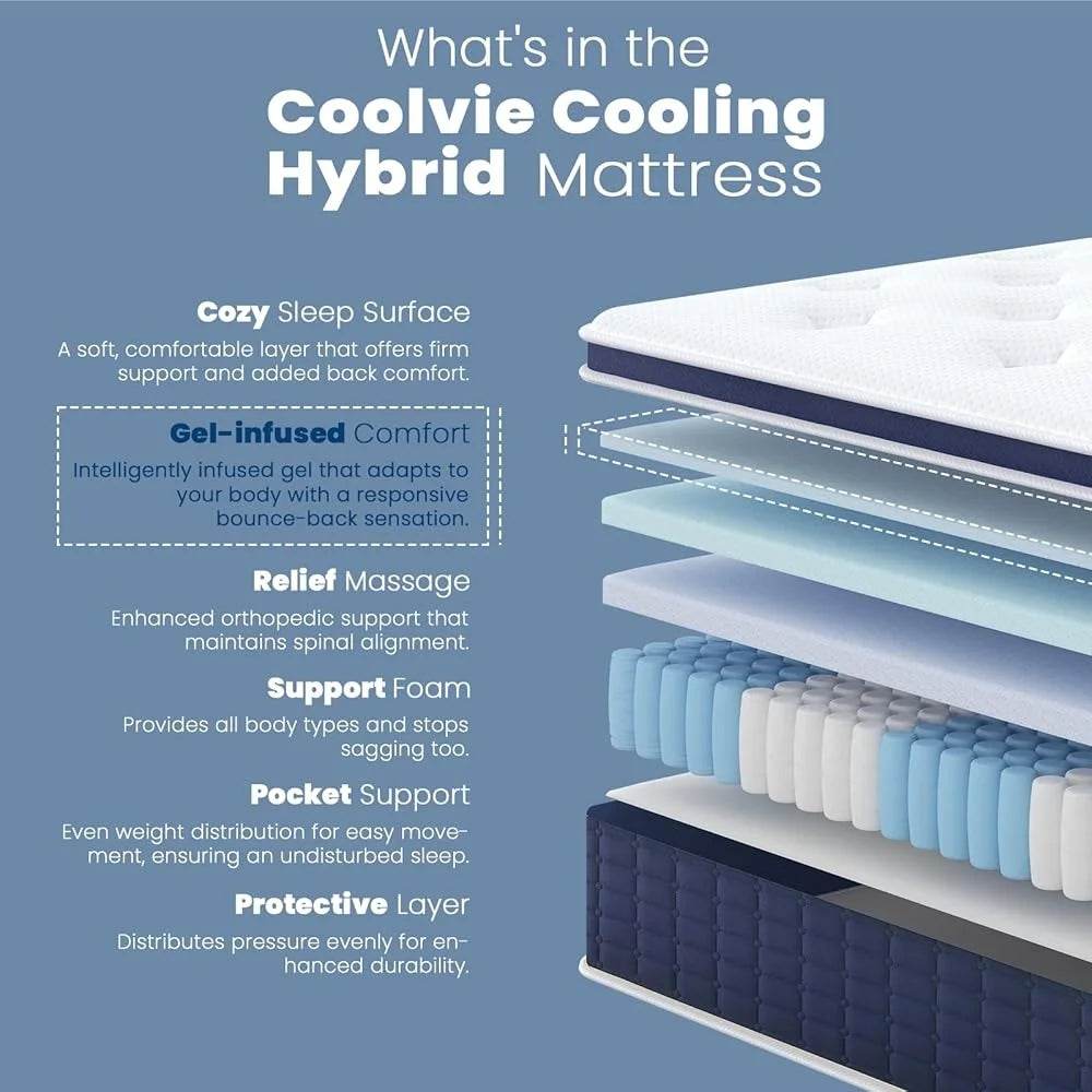11-Inch Cooling Gel Memory Foam Mattress - Omega Lifestyles