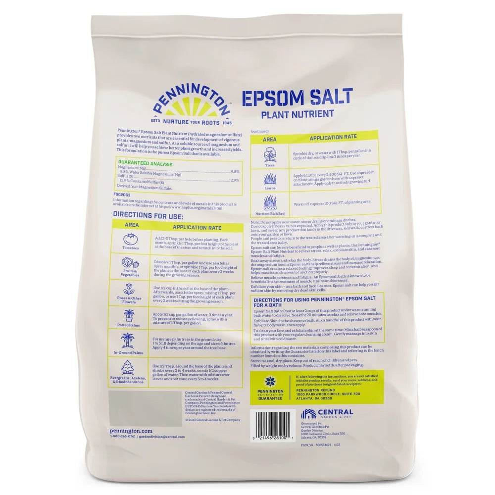 Epsom Salt Plant Nutrient for Lawn and Garden Growth - Sleep Galleria