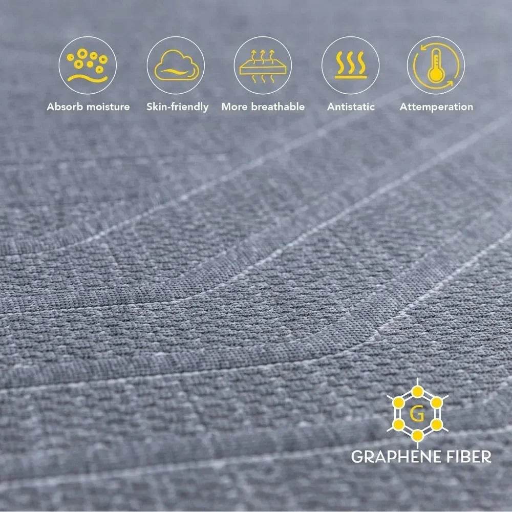 Medium Copper Gel Memory Foam Cooling Mattress 12-Inch - Sleep Galleria