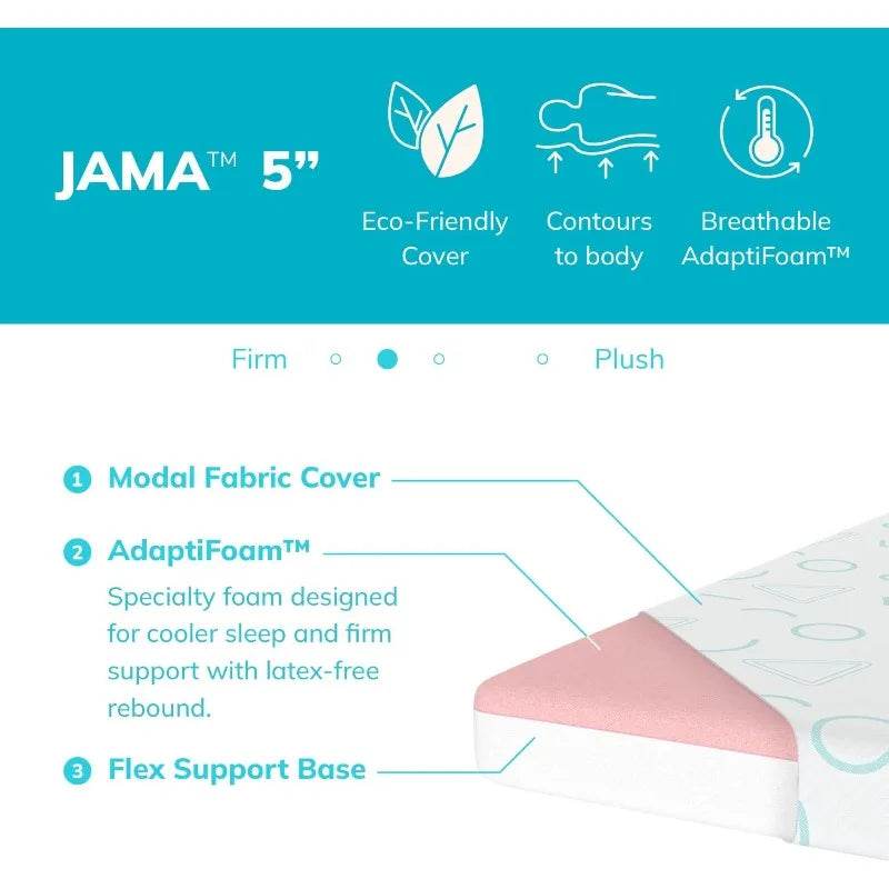 Medium Firm Kids Bunk Bed Memory Foam Mattress 5 Inch - Sleep Galleria