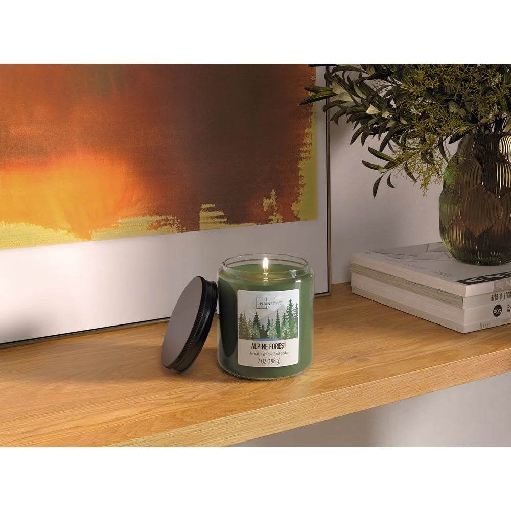 Pack Of 2 Alpine Forest Scented Jar Candles - Sleep Galleria
