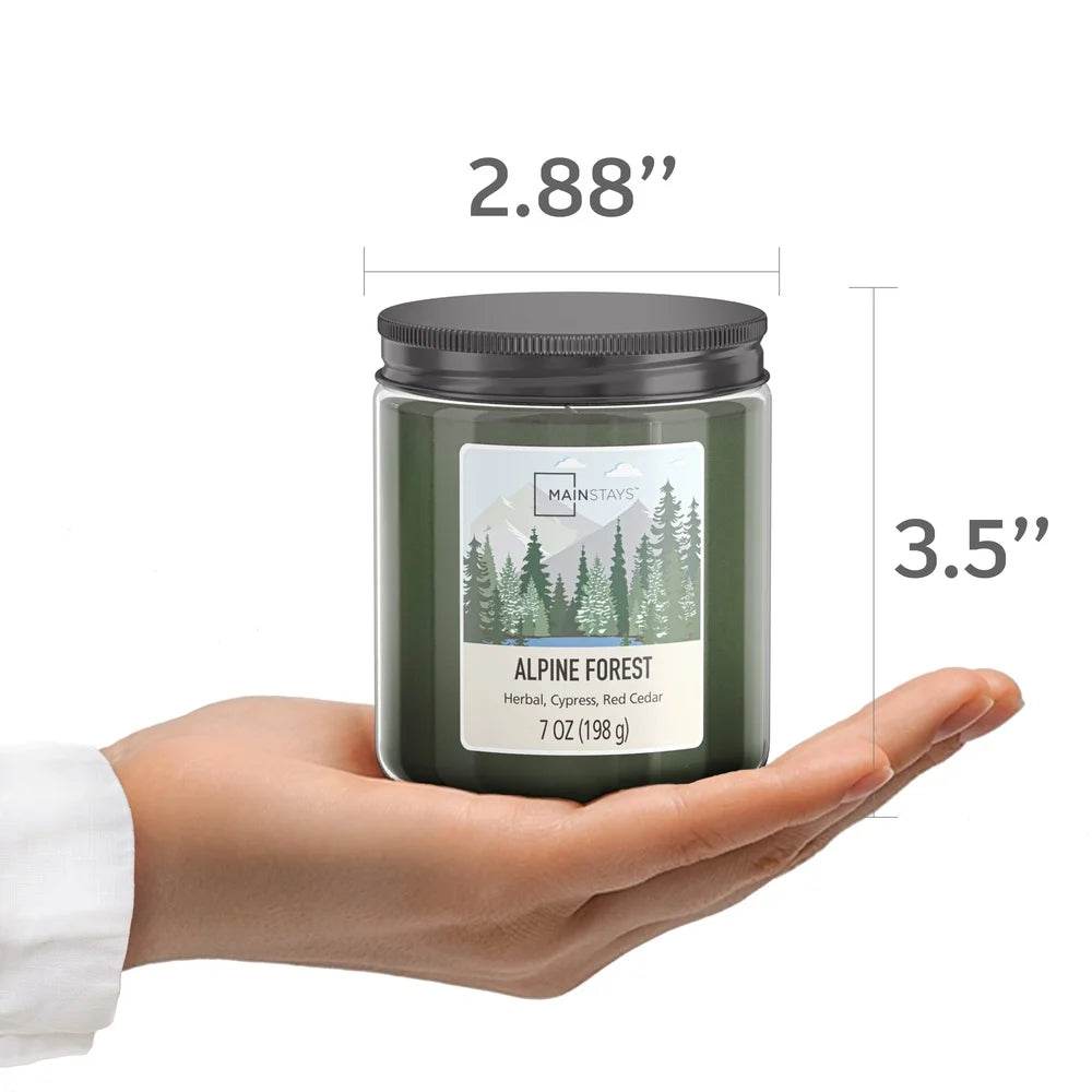Pack Of 2 Alpine Forest Scented Jar Candles - Sleep Galleria
