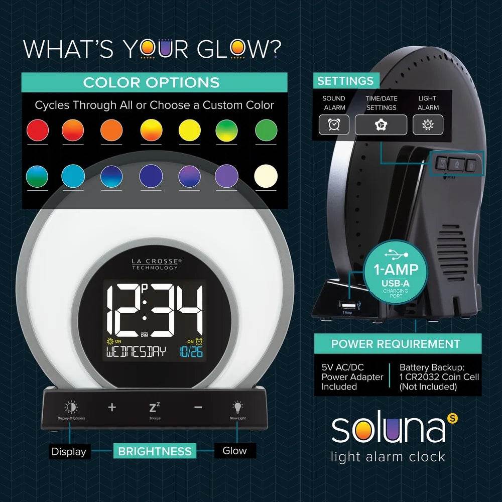 Sunrise Simulation Alarm Clock with USB & Mood Light - Sleep Galleria
