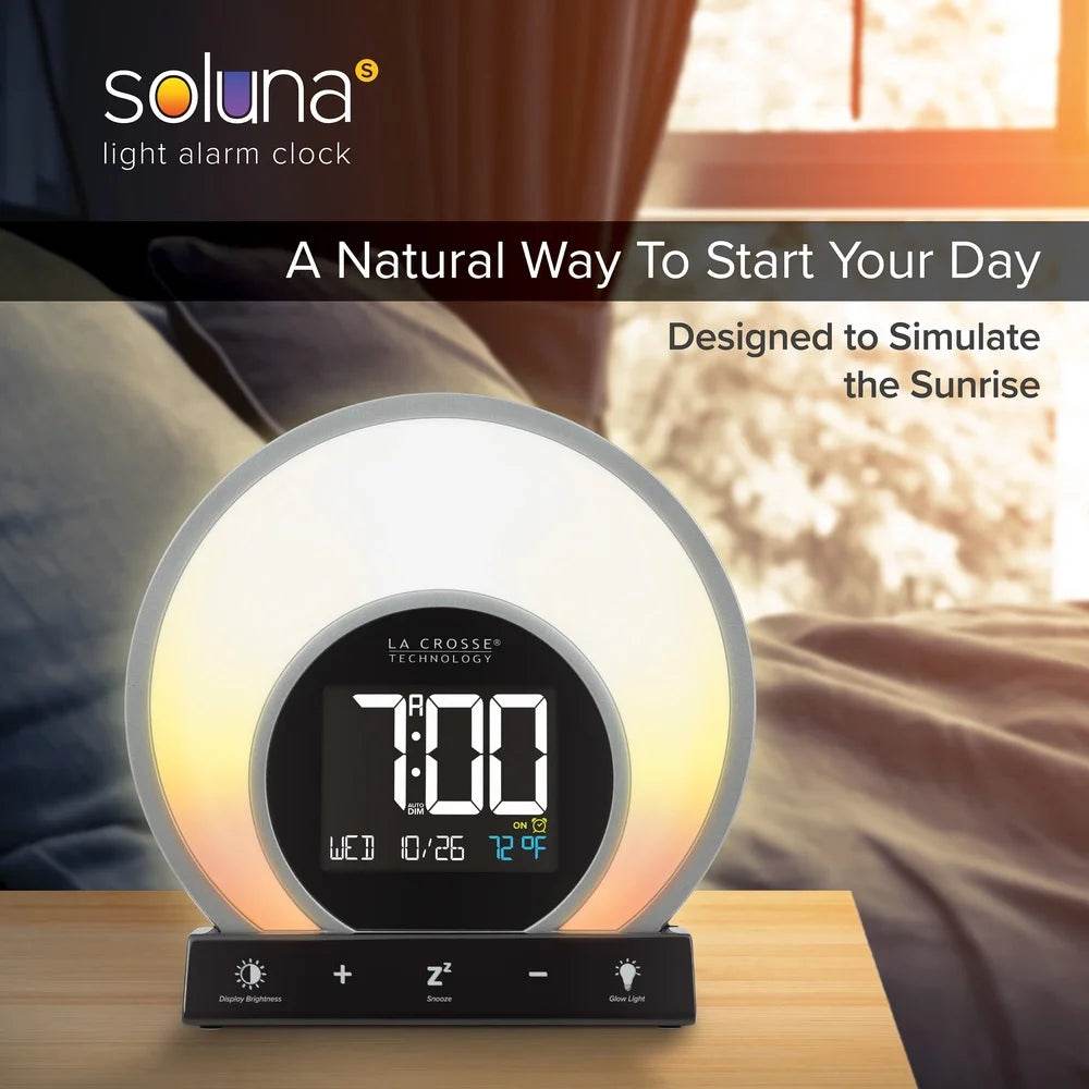 Sunrise Simulation Alarm Clock with USB & Mood Light - Sleep Galleria
