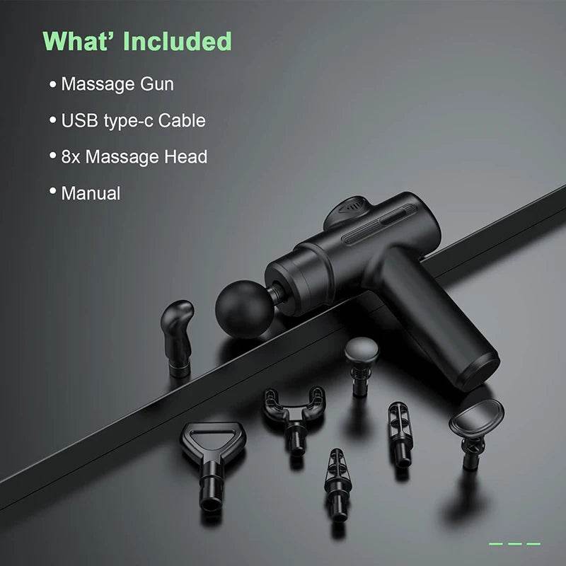 Electric Deep Tissue Massage Gun With 8 Heads - Sleep Galleria