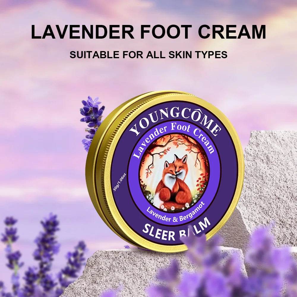 Lavender Moisturizing Foot Cream For Dry Skin - Sleep Galleria