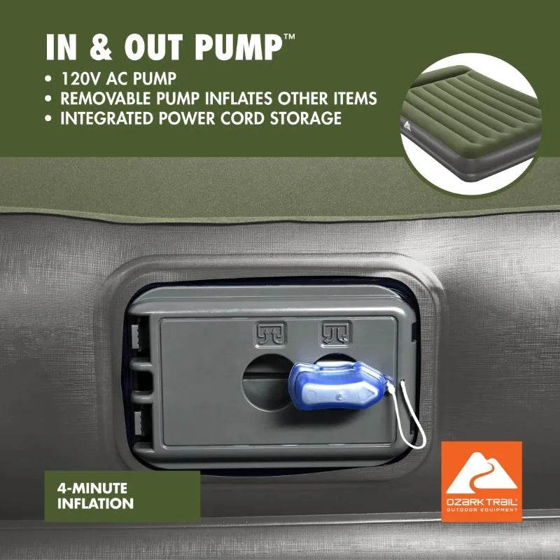 14-Inch Inflatable Air Mattress with Built-In Pump - Sleep Galleria