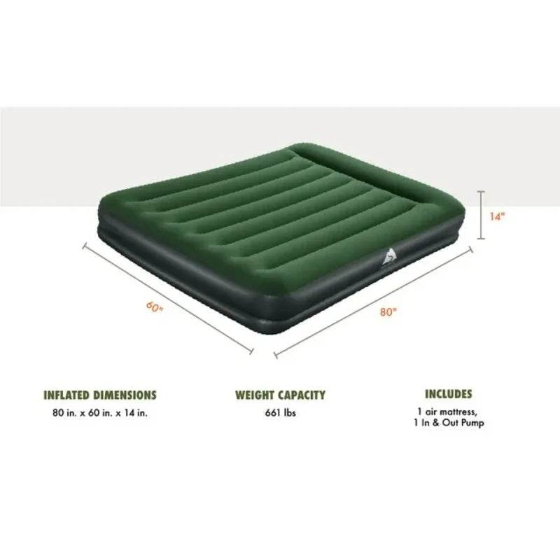 14-Inch Inflatable Air Mattress with Built-In Pump - Sleep Galleria