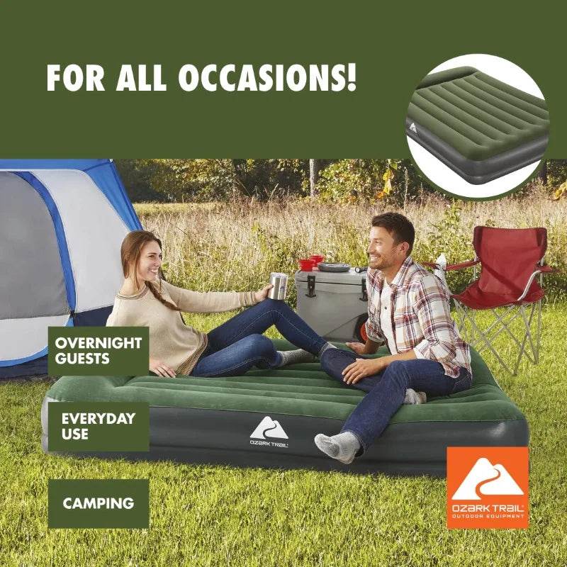 14-Inch Inflatable Air Mattress with Built-In Pump - Sleep Galleria