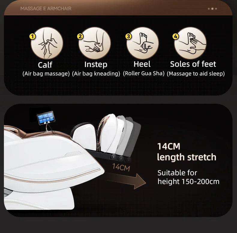 Yutori BreezeLuxe 4D Full Body Massage Chair - Omega Lifestyles