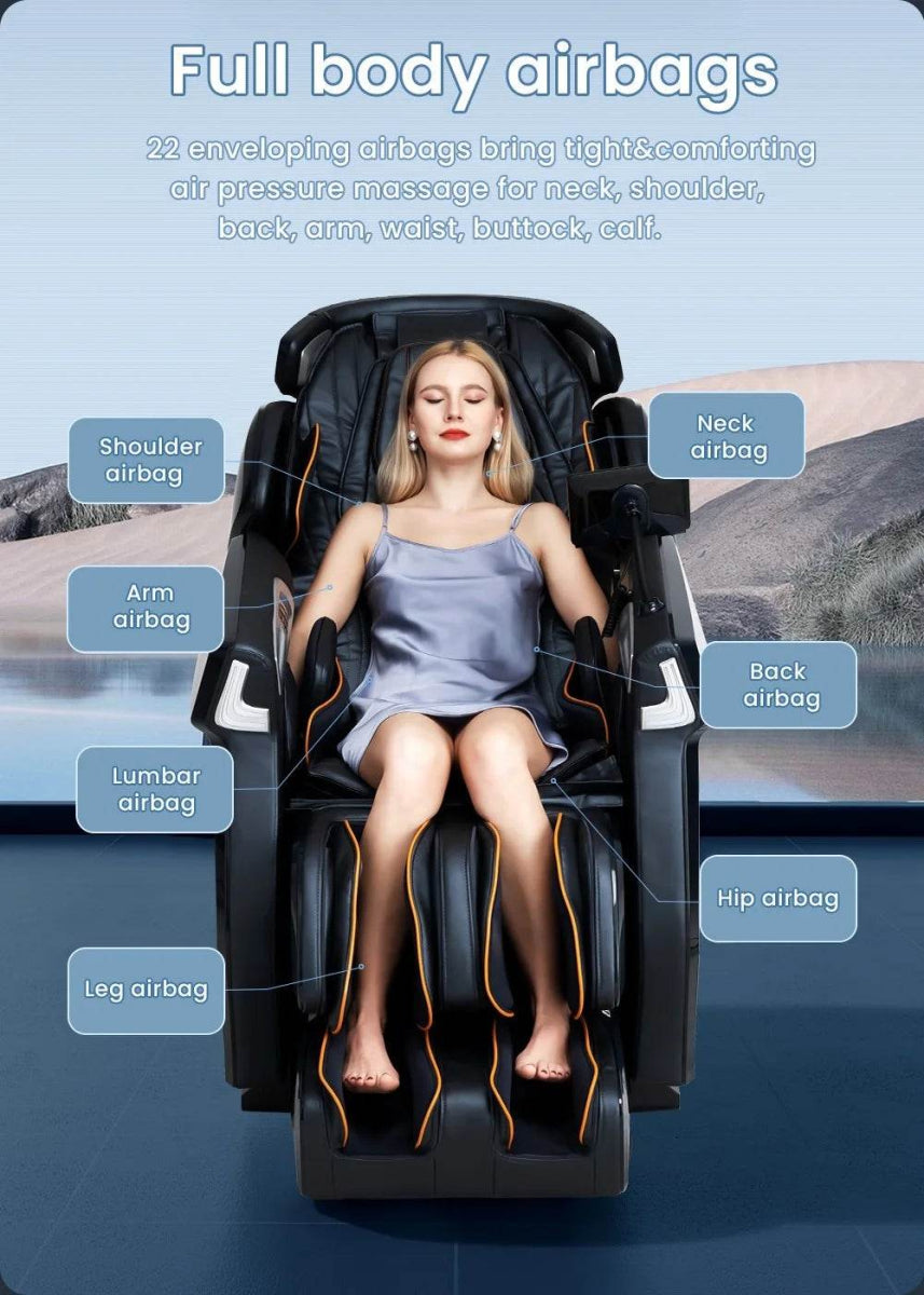 Yutori DawnAir 4D Zero Gravity Heated Massage Chair - Omega Lifestyles