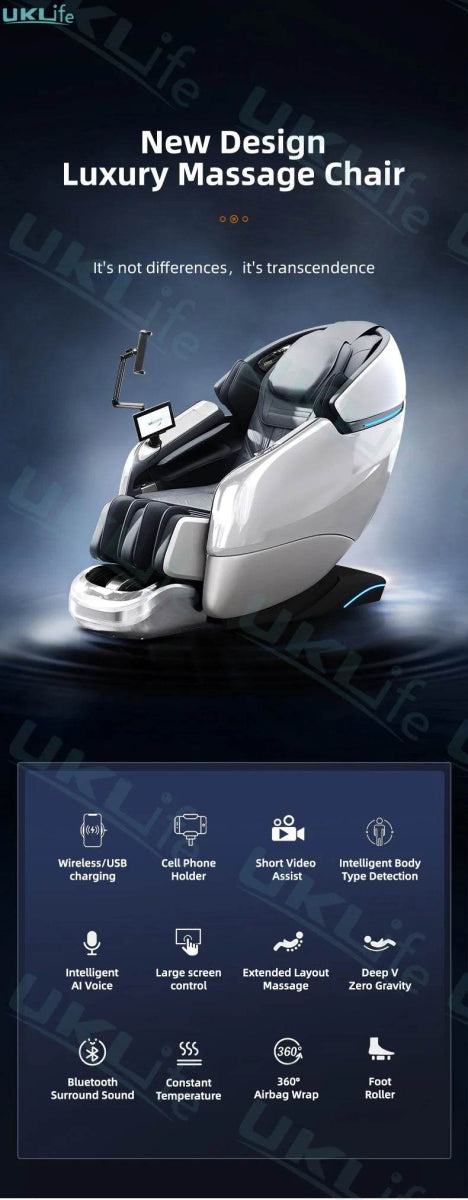 Yutori MistGlow Heat 4D SL-Track AI Voice Massage Chair - Omega Lifestyles